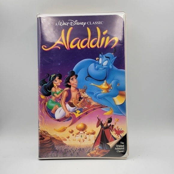 Disney’s Aladdin VHS Tape - 1992 Film - Picture 1 of 5